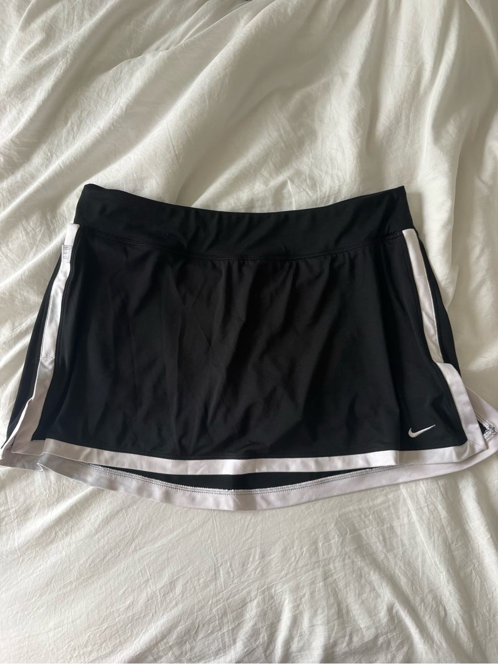 Nike Black Skort with White Trim and Side Panels